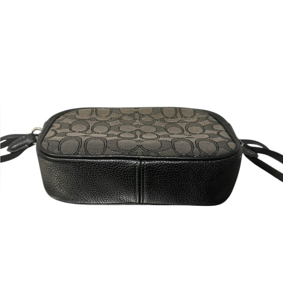 COACH Mini Jamie Camera Bag & Wallet Signature Jacquard Silver/Smoke Black C0927 - Picture 6 of 16